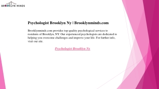 Psychologist Brooklyn Ny  Brooklynminds.com