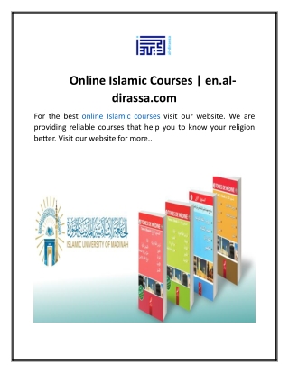 Online Islamic Courses  en.al-dirassa.com