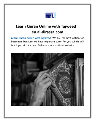 Learn Quran Online with Tajweed