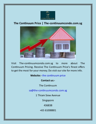 The Continuum Price  The-continuumcondo.com.sg