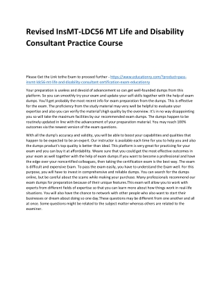 InsMT-LDC56 MT Life and Disability Consultant