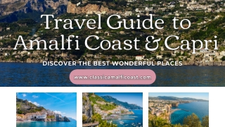 Travel Guide  to Amalfi Coast & Capri