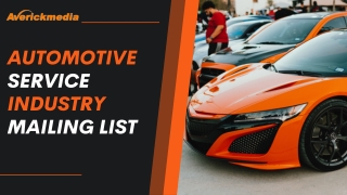 Automotive Service Industry Mailing List