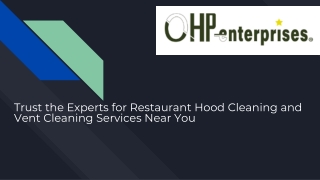 Trust the Experts for Restaurant Hood Cleaning and Vent Cleaning Services Near Y