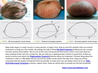 Shaping Newborn Head Treatment & Infant Skull Deformity Treatment UK