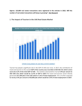 Approx. 123,000 real estate transactions were registered in the emirate in 2022.