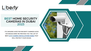 Best Home Security Cameras in Dubai 2023