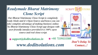 Bharat Matrimony Clone Script - DOD IT SOLUTIONS