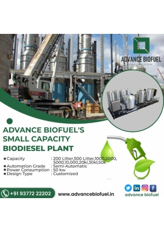 biodiesel plant manufacturer