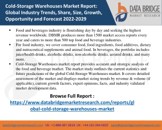 Cold-Storage Warehouses Market