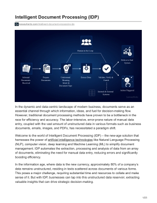 Intelligent Document Processing IDP