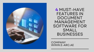 4 Must-Have Features in Document Management Software for Small Businesses