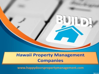Hawaii Property Management Companies - www.happydoorspropertymanagement.com