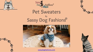 Custom Made Dog Sweaters By Sassy Dog Fashions ®