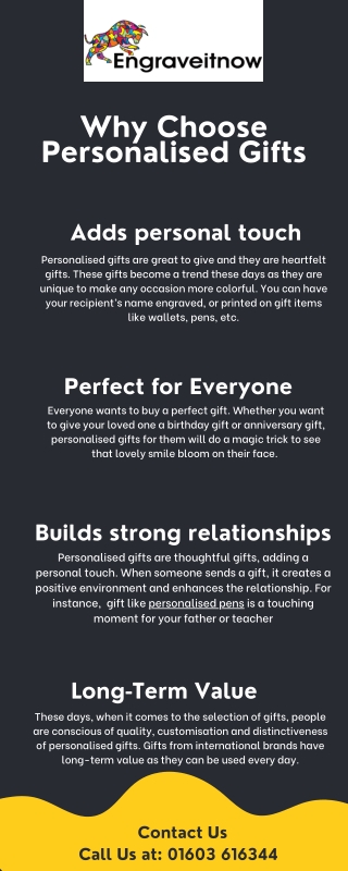 Why Choose Personalised Gifts