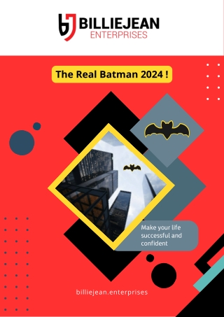 The Real Batman 2024 in the City  billiejean.enterprises