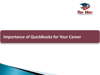 Importance of QuickBooks for Your Career