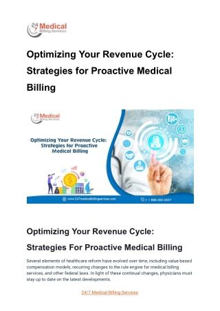 Optimizing Your Revenue Cycle_ Strategies for Proactive Medical Billing