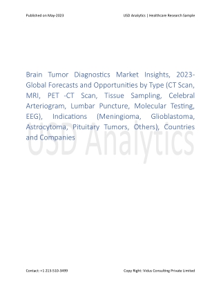 Brain Tumor Diagnostics Market Insights 2023