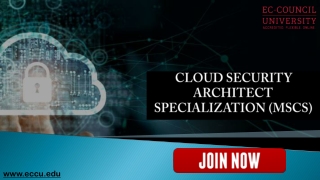 Top 5 Reasons to Join Cloud Security Architect Specialization (MSCS)