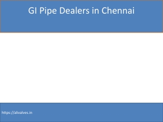 GI Pipe Dealers in Chennai