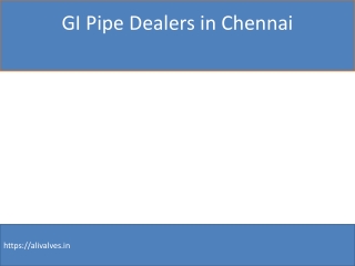 Jindal Pipe Dealers in Chennai