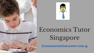 Economics Tutor Singapore