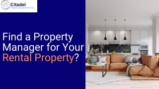 How to Find a Property Manager for Your Rental Property