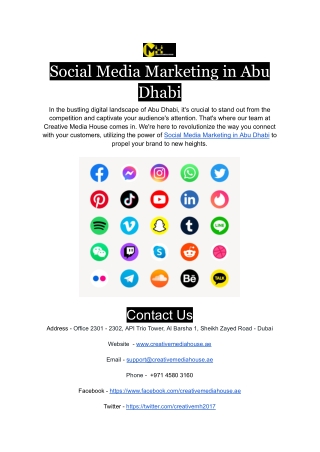 Social Media Marketing in Abu Dhabi