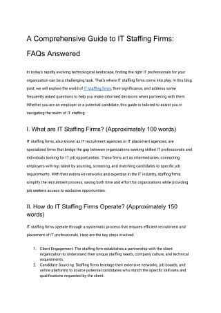 A Comprehensive Guide to IT Staffing Firms_ FAQs Answered