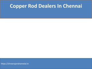 Copper Rod Dealers In Chennai