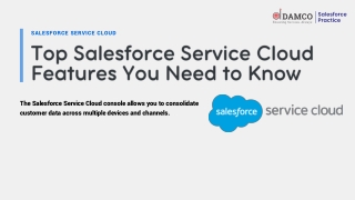 Top Salesforce Service Cloud Features You Need to Know