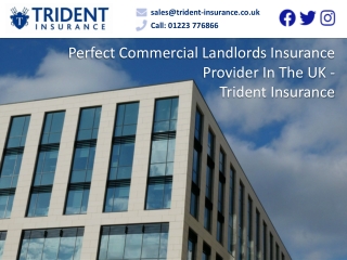 Perfect Commercial Landlords Insurance Provider In The UK - Trident Insurance