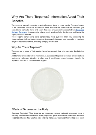 Why Are There Terpenes_ Information About Their Benefits.