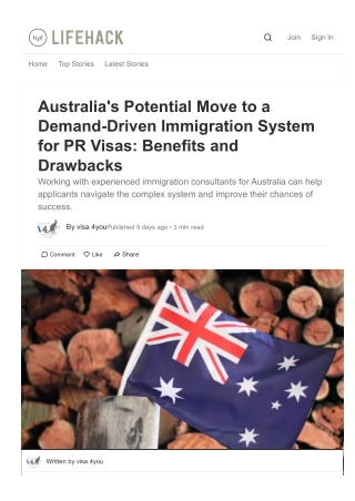 Demand-Driven Immigration System for PR Visas