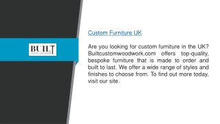 Custom Furniture Uk Builtcustomwoodwork.com