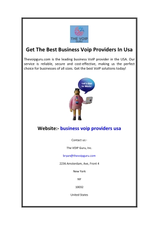 Get The Best Business Voip Providers In Usa