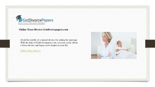 Online Texas Divorce Getdivorcepapers.com