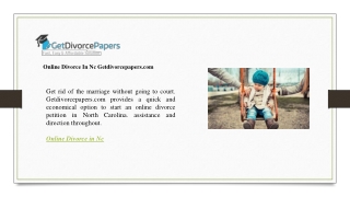 Online Divorce In Nc Getdivorcepapers.com