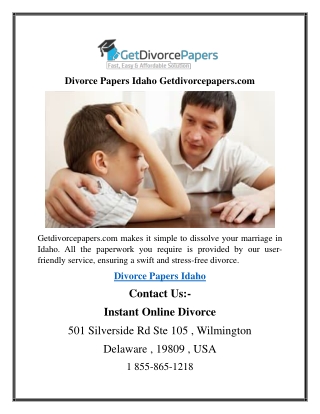 Divorce Papers Idaho Getdivorcepapers