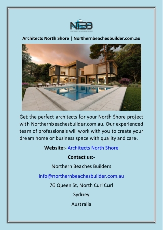 Architects North Shore  Northernbeachesbuilder.com