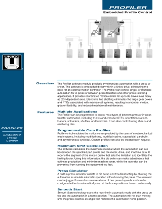 Embedded Profile  Control | Unico