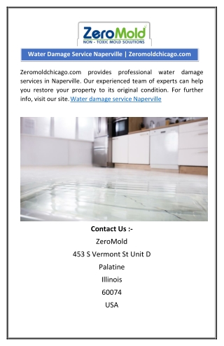 Water damage service Naperville