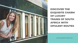 Discover the Exquisite Charm of Luxury Trains of South Africa with Opulent Routes