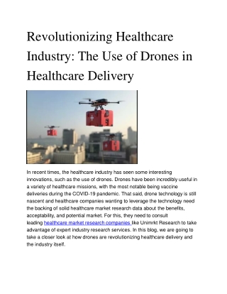 Revolutionizing Healthcare Industry (1)