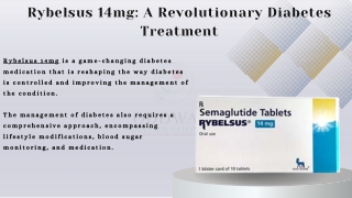 Managing Type 2 Diabetes with Rybelsus 14mg