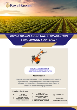 RED/ORANGE PREMIUM – 170F MINI INTER CULTIVATOR flyer PDF
