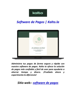 software de pagos