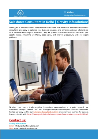 Salesforce Consultant in Delhi