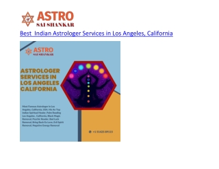 Best  Indian Astrologer Services in Los Angeles